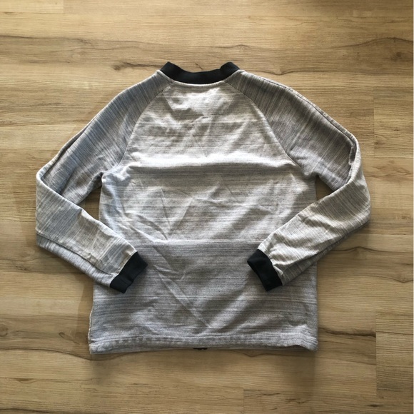 Nike Men's Light Gray Striped Jacket - Picture 9 of 9